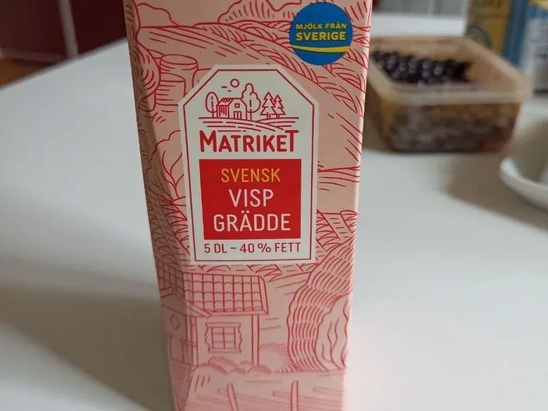Schwedische Sahne hat bis zu 40% Fett
